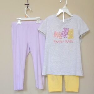Clearance🔴 Cat & Jack Gray and Yellow Leggings Soft Comfort